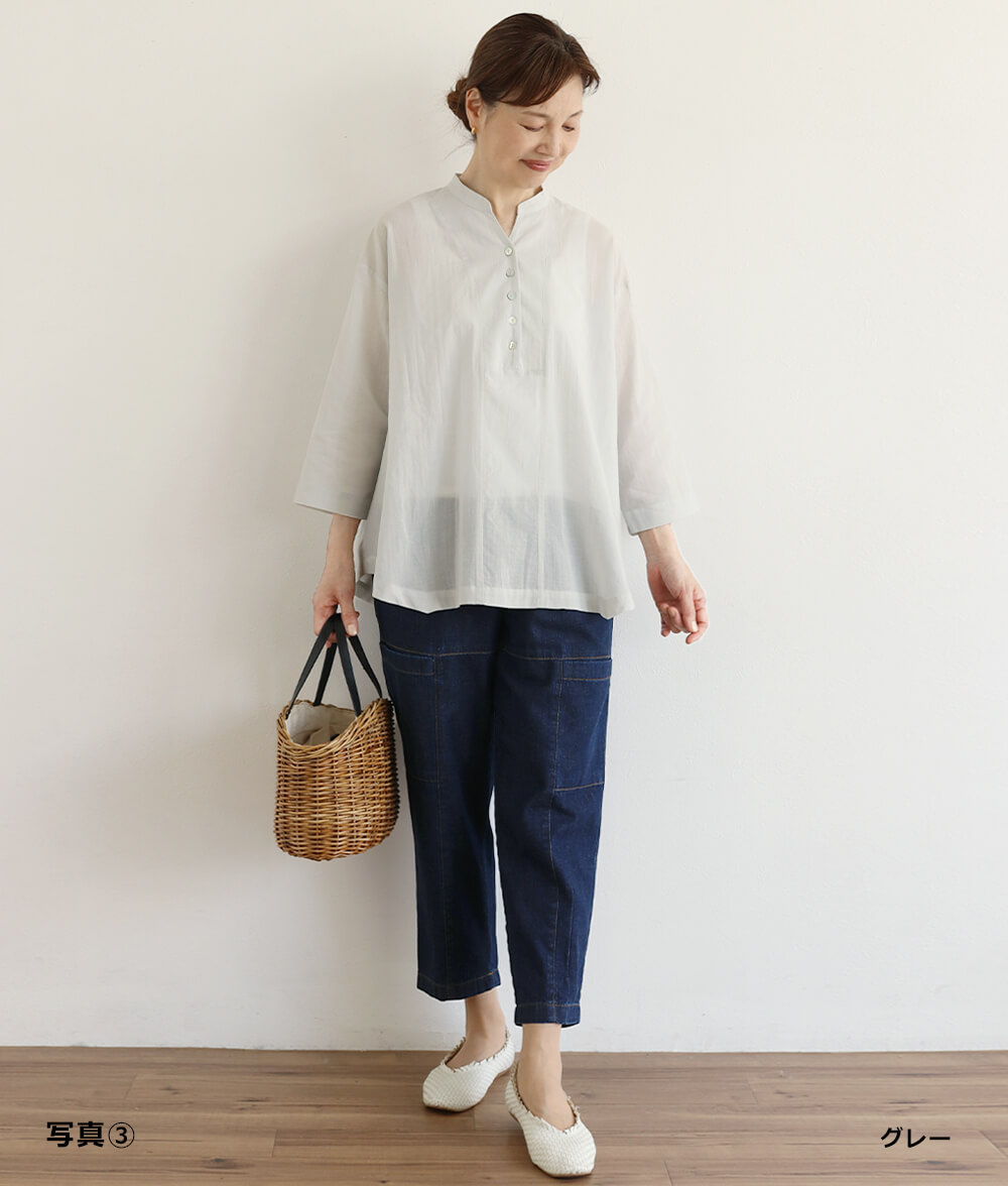 【SALE30%OFF】桐七炊きトライアングルブラウス