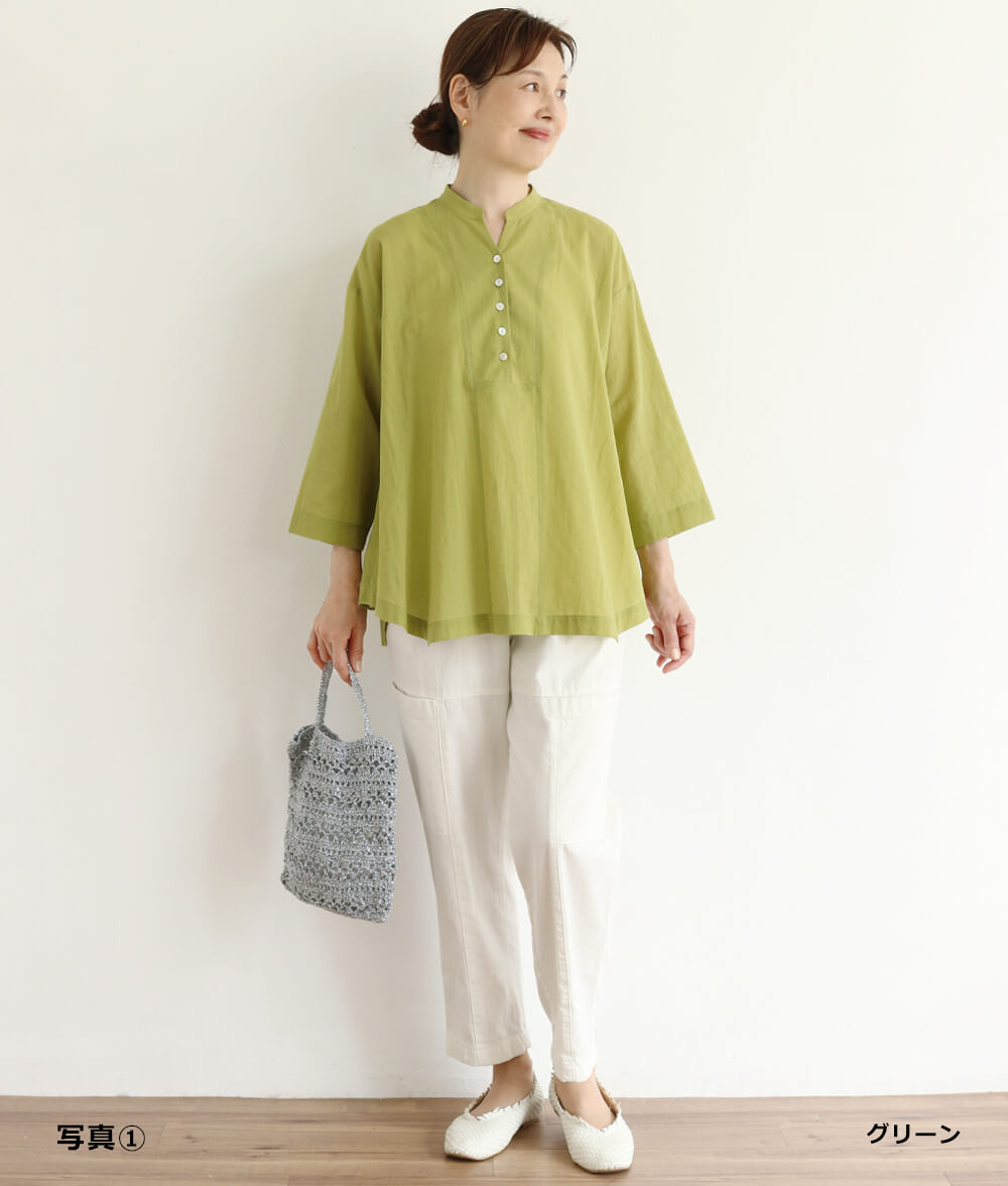 【SALE30%OFF】桐七炊きトライアングルブラウス