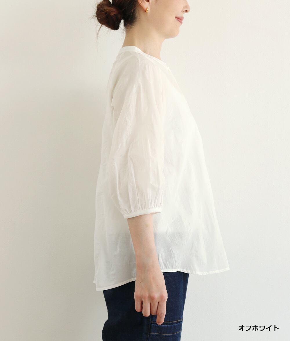 【SALE20%OFF】塩縮ドットブラウス