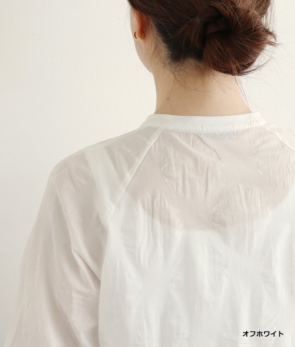 【SALE20%OFF】塩縮ドットブラウス
