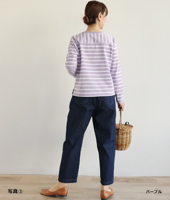 ボーダー切替プルオーバー l 50代・60代からの婦人服 オルウェイズ公式