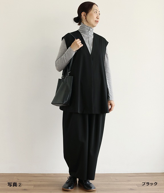 【SALE50％OFF】タックドレープパンツ