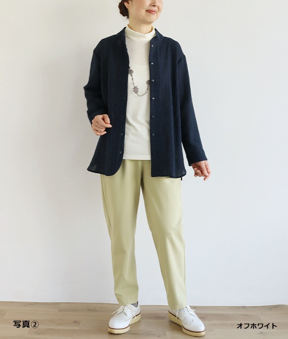 【SALE50%OFF】衿付き暖かプルオーバー