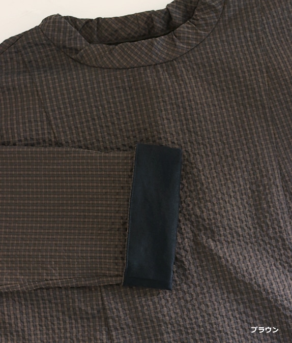 【SALE40％OFF】先染めサッカーチュニック