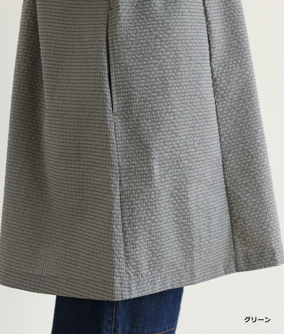 【SALE40％OFF】先染めサッカーチュニック