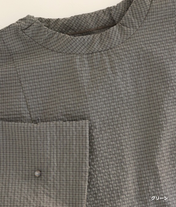 【SALE40％OFF】先染めサッカーチュニック