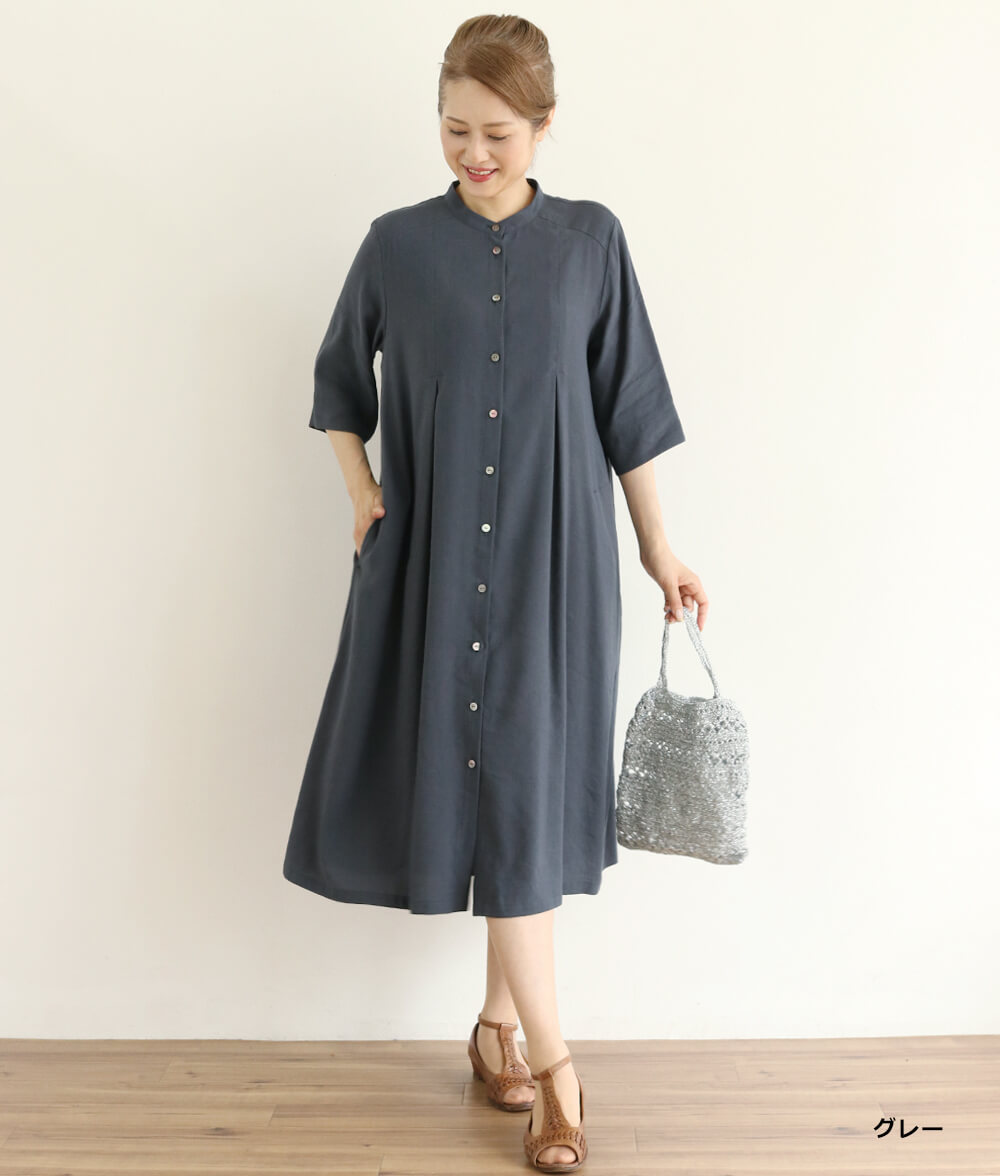 【SALE20%OFF】タックワンピース