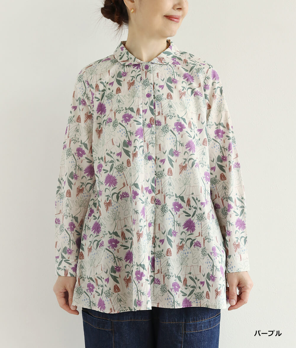 フレアーブラウス