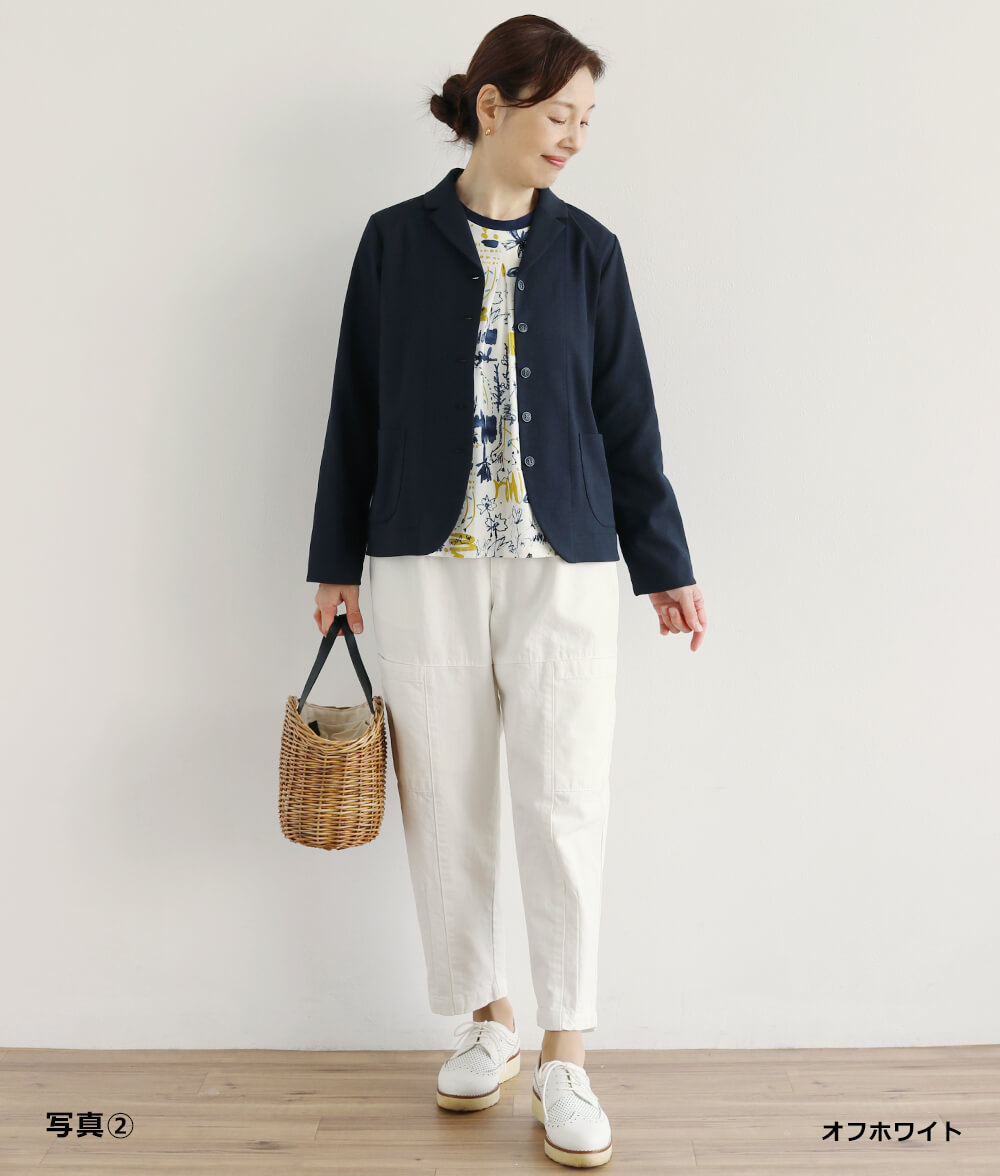 幾何学柄プルオーバー