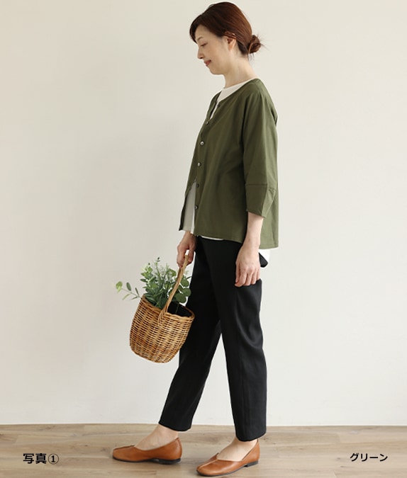 パフスリーブカーディガン