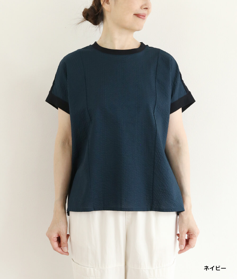 【SALE20%OFF】リップル＆カットソープルオーバー