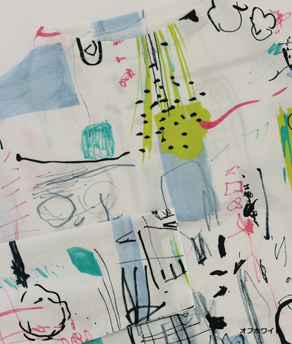 【SALE40%OFF】らくがきプリントプルオーバー