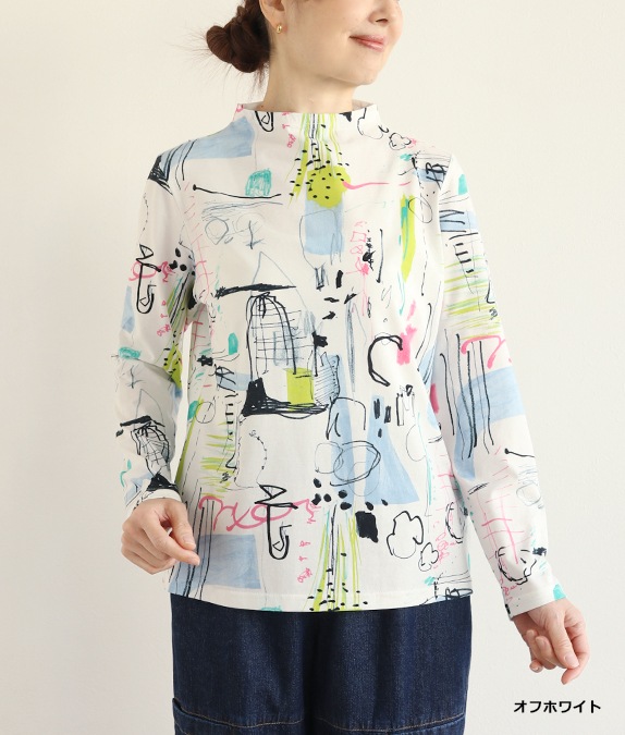 【SALE40%OFF】らくがきプリントプルオーバー