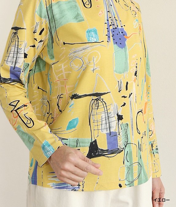 【SALE40%OFF】らくがきプリントプルオーバー