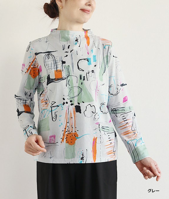 【SALE40%OFF】らくがきプリントプルオーバー