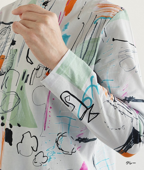 【SALE40%OFF】らくがきプリントプルオーバー