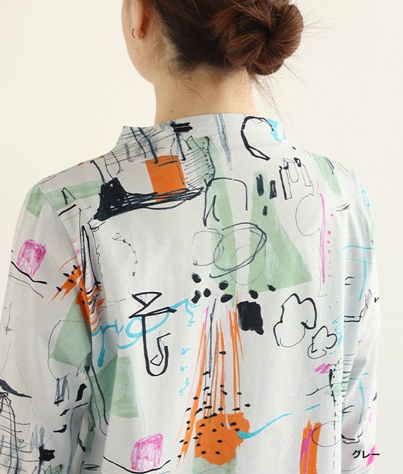 【SALE40%OFF】らくがきプリントプルオーバー