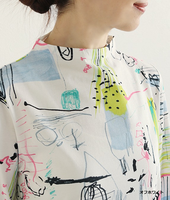 【SALE40%OFF】らくがきプリントプルオーバー