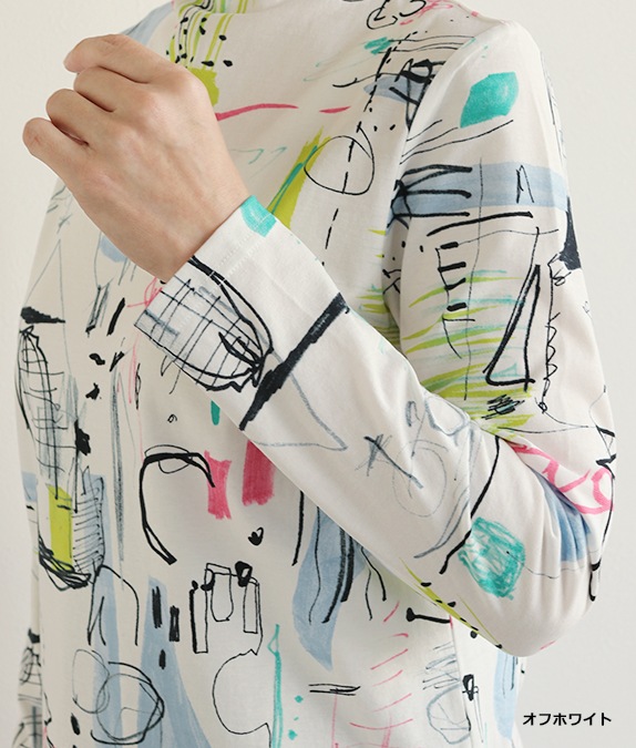 【SALE40%OFF】らくがきプリントプルオーバー