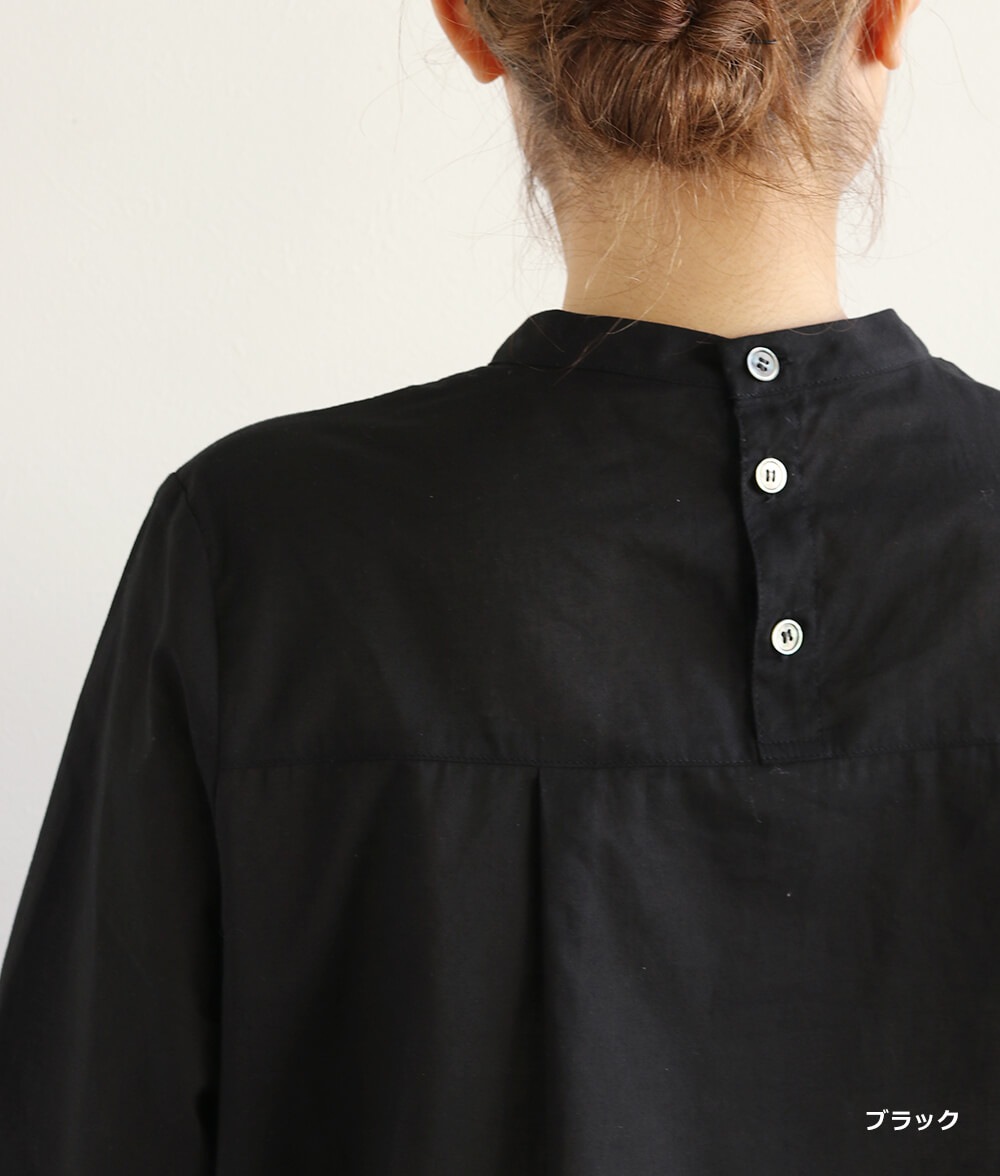 草花刺繍ブラウスかぶり