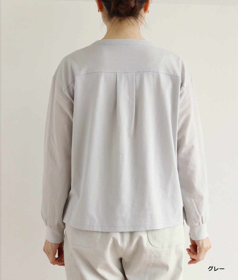 花刺繍プルオーバー