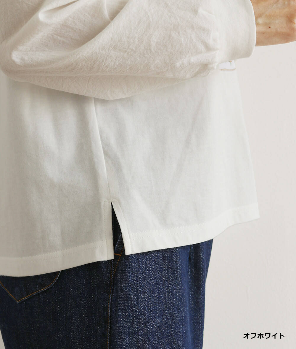 花刺繍プルオーバー