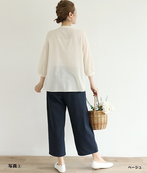 【7/10(金)10：00～◆再値下げSALE40%OFF】キャッチボイルブラウス