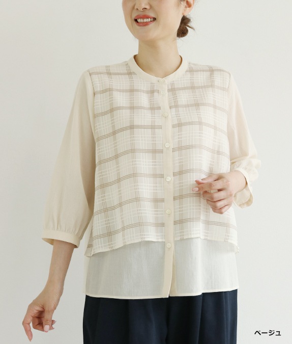 【7/10(金)10：00～◆再値下げSALE40%OFF】キャッチボイルブラウス