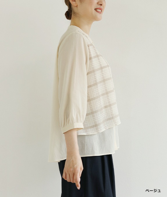 【7/10(金)10：00～◆再値下げSALE40%OFF】キャッチボイルブラウス