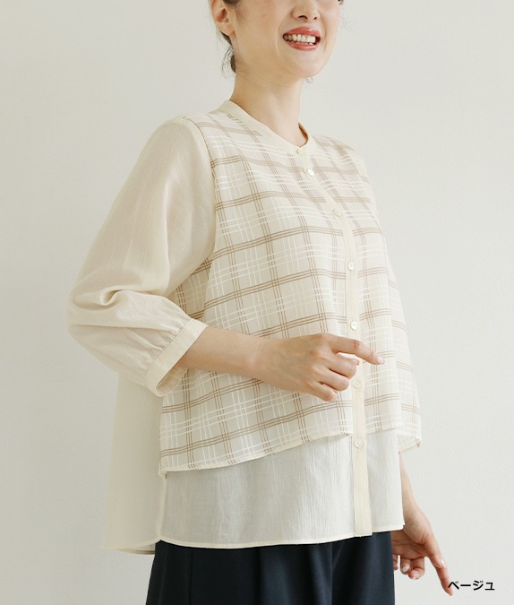 【7/10(金)10：00～◆再値下げSALE40%OFF】キャッチボイルブラウス