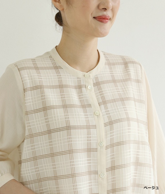 【7/10(金)10：00～◆再値下げSALE40%OFF】キャッチボイルブラウス