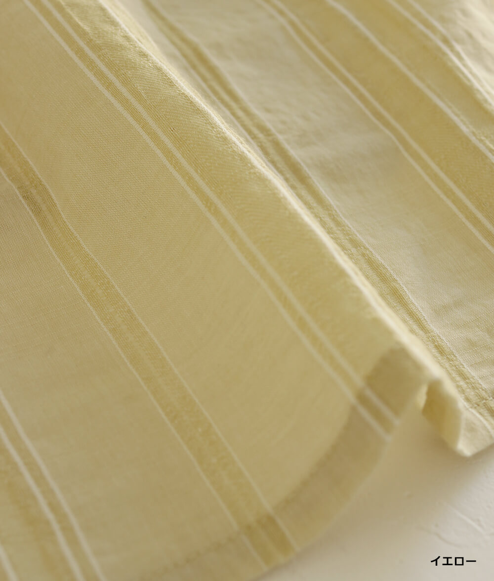 コットンドビーストライプブラウス