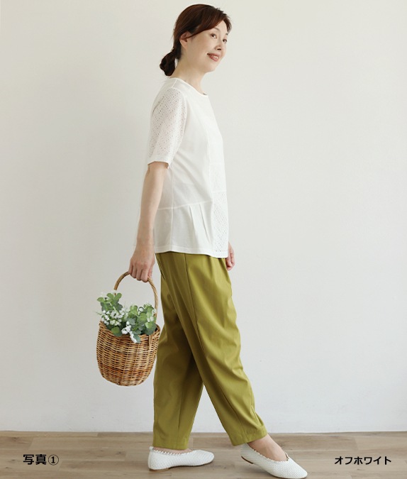 パッチワークレースプルオーバー