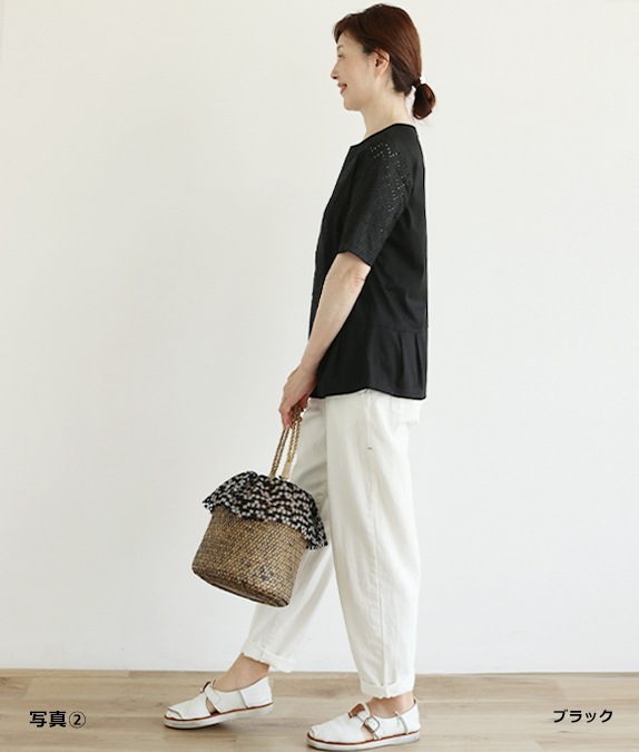 パッチワークレースプルオーバー