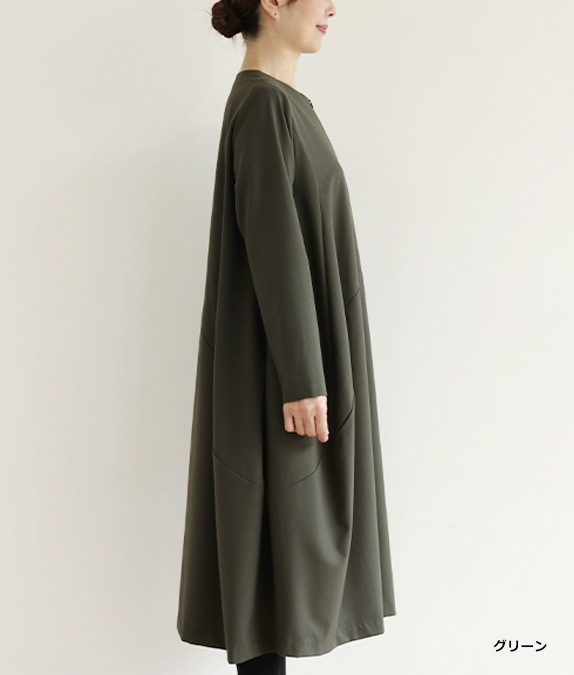 【SALE20%OFF】ウェーブラインワンピース