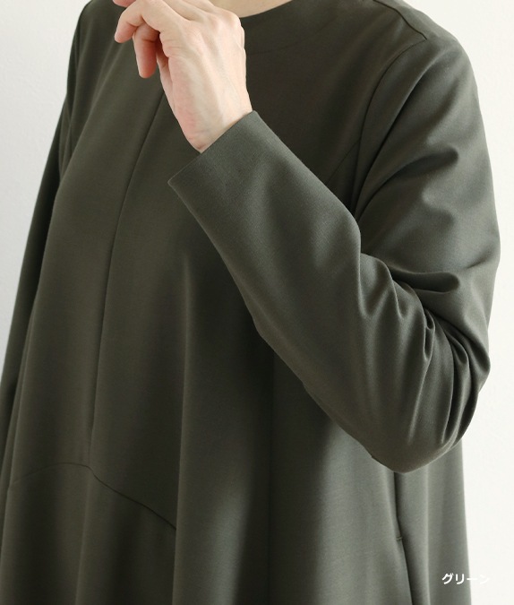 【SALE20%OFF】ウェーブラインワンピース