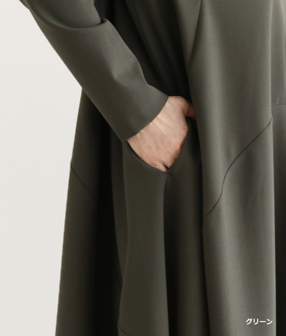 【SALE20%OFF】ウェーブラインワンピース