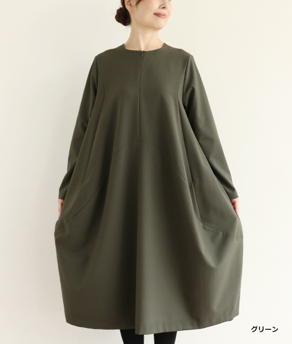 【SALE20%OFF】ウェーブラインワンピース