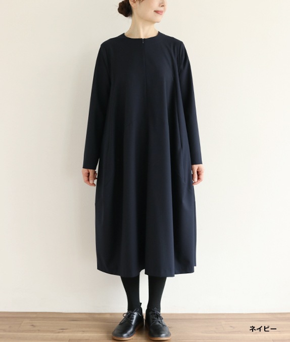 【SALE20%OFF】ウェーブラインワンピース