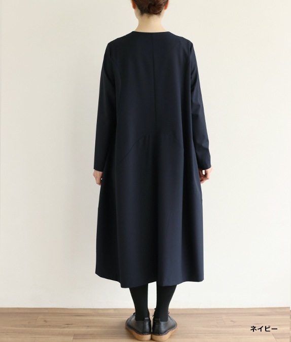 【SALE20%OFF】ウェーブラインワンピース