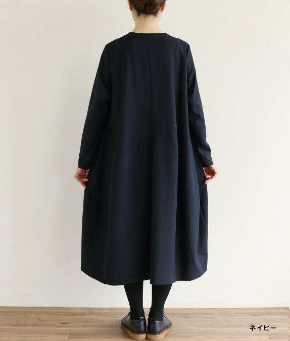 【SALE20%OFF】ウェーブラインワンピース