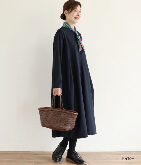 【SALE20%OFF】ウェーブラインワンピース