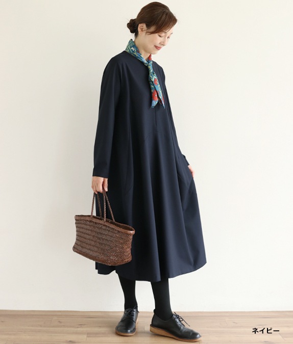 【SALE20%OFF】ウェーブラインワンピース