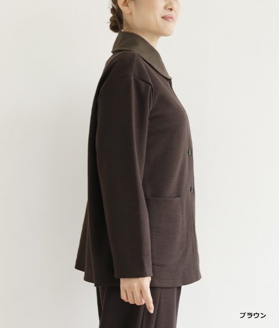 carorie ジャケット　ポンチ　グレー　Lサイズ 撥水・ストレッチ・防シワ】BUNGY CLOTH グレンチェック