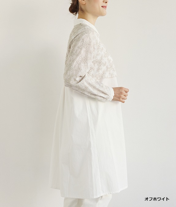 【SALE50%OFF】レース合わせチュニック