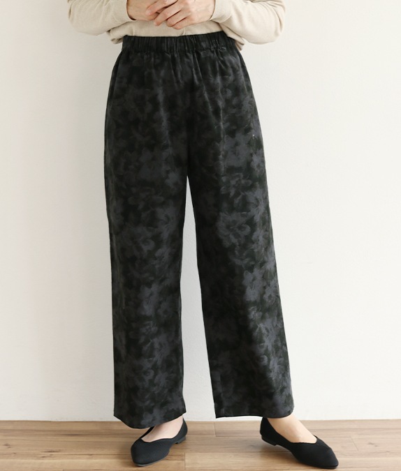 【SALE20%OFF】フラワーコールイージーパンツ