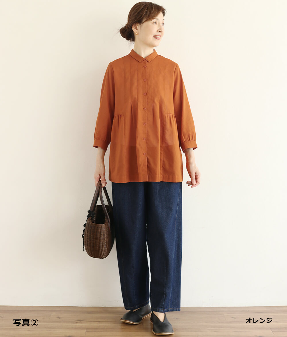 シフォンタックブラウスl 50代・60代からの婦人服 オルウェイズ公式