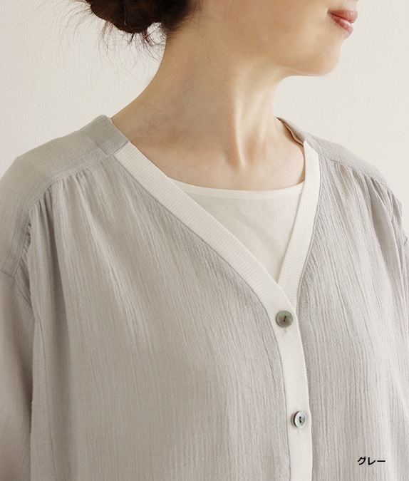 【SALE50%OFF】コットンボイルカーディガン