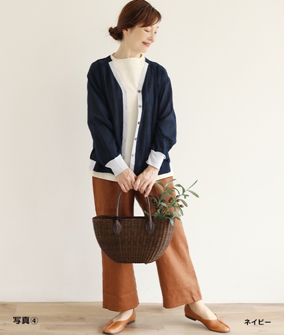 【SALE50%OFF】コットンボイルカーディガン