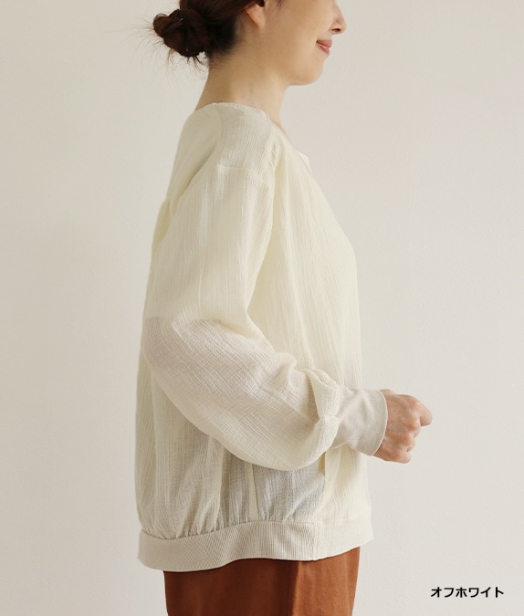 【SALE50%OFF】コットンボイルカーディガン